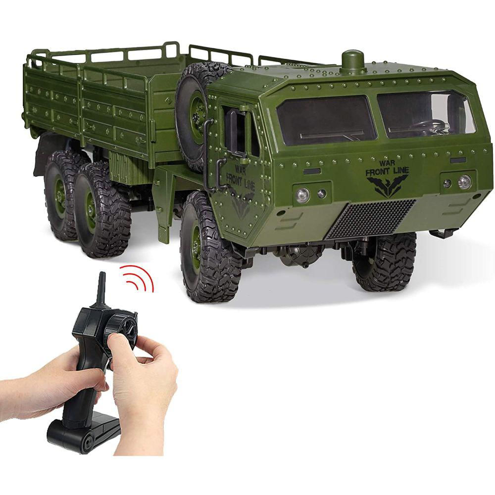 Camión A Control Remoto Todoterreno 6Wd Estilo Militar img #1