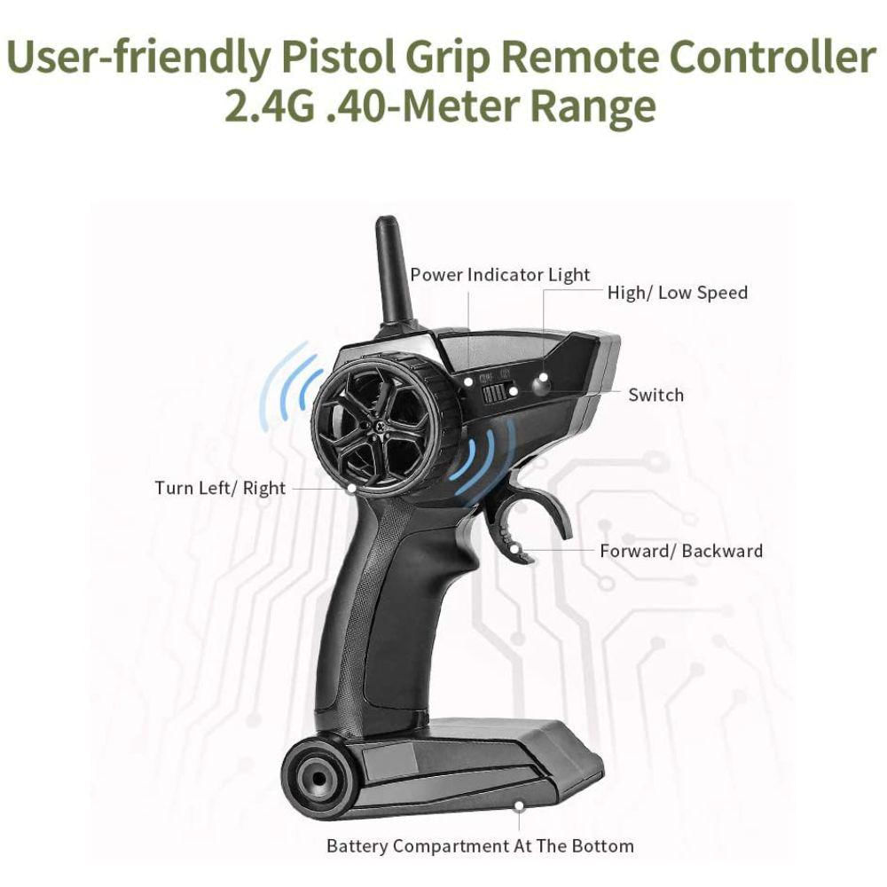 Camión A Control Remoto Todoterreno 6Wd Estilo Militar img #3