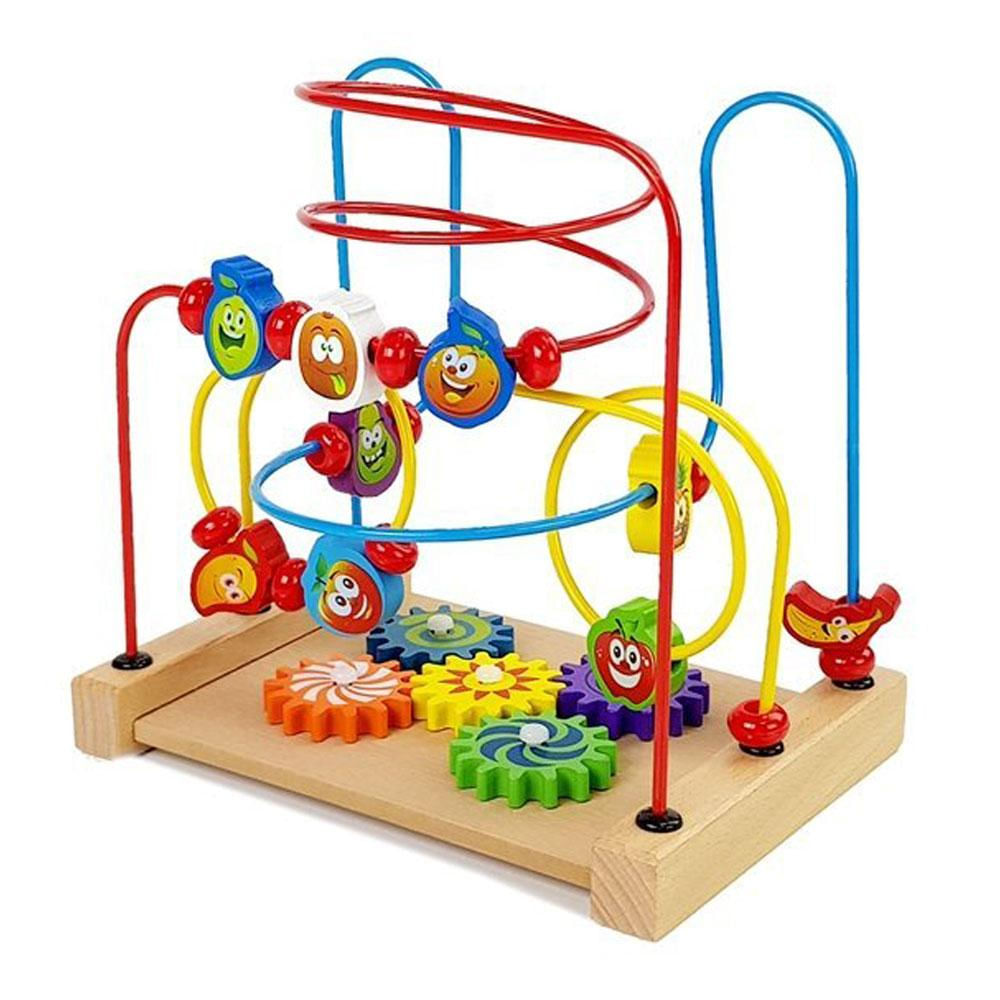 Juego Laberinto Engranajes Madera Didactico Habilidad Motora Infantil img #1