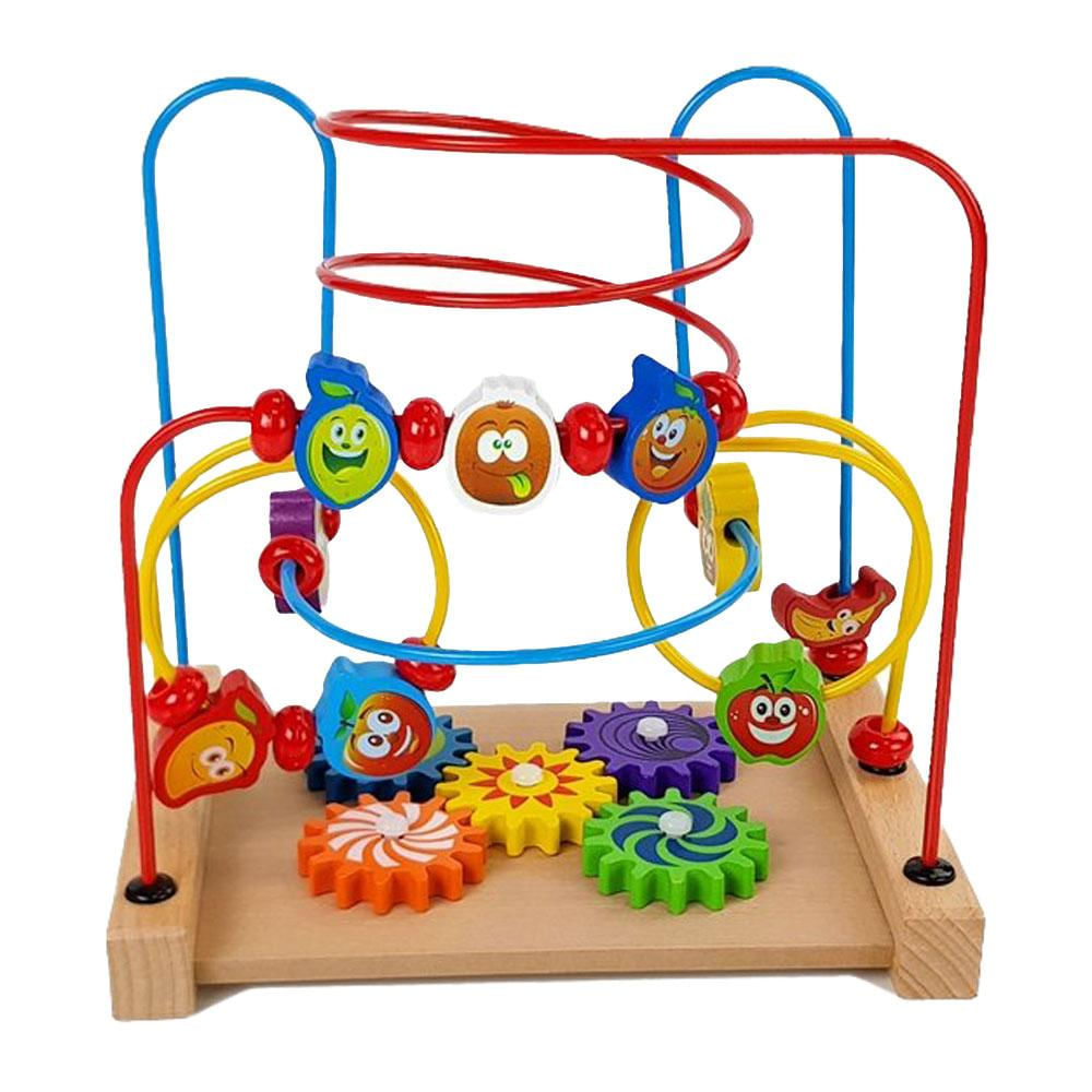 Juego Laberinto Engranajes Madera Didactico Habilidad Motora Infantil img #2
