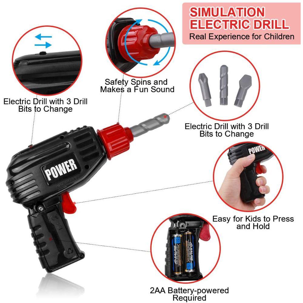 Juego De Herramientas Para Niños De Color Rojo Loyo img #2