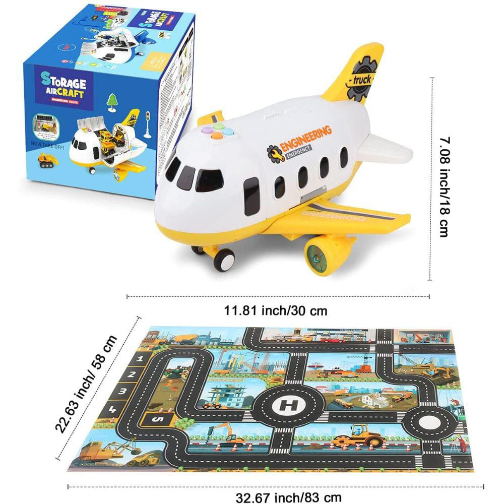 Juguetes De Construcción Para Aviones Con Tapete img #4