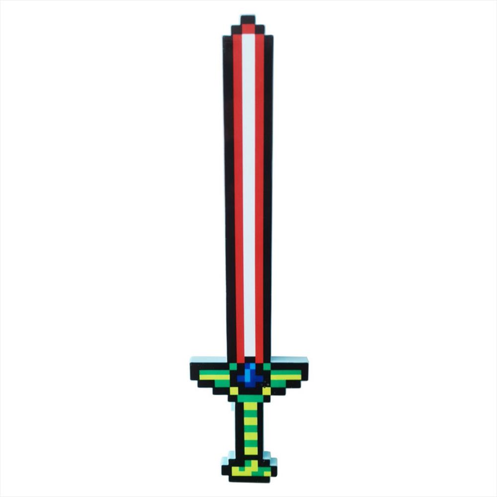 Juguete Espada Minecraft Niños Led Sonido Guerrero+ Baterias Borde Azul