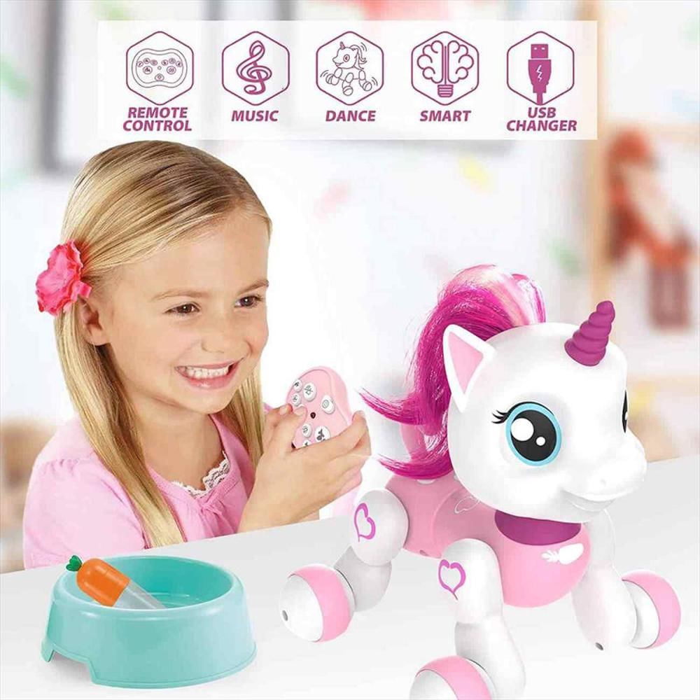 Unicornio Pony Robot Control Remoto Sonidos Y Movimiento Rosa img #2