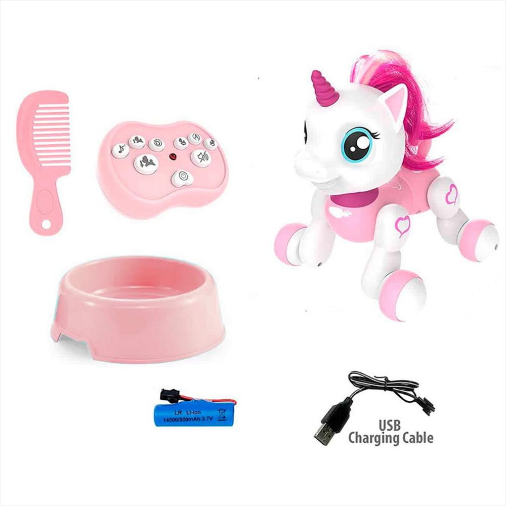 Unicornio Pony Robot Control Remoto Sonidos Y Movimiento Rosa img #4
