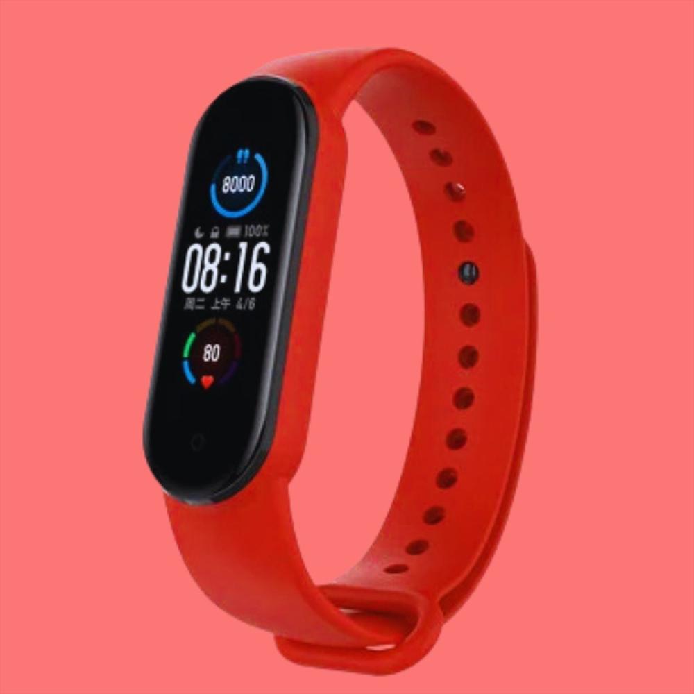 Smart Band M7 Fitness Pulsera Reloj Inteligente Smart Watch Rojo
