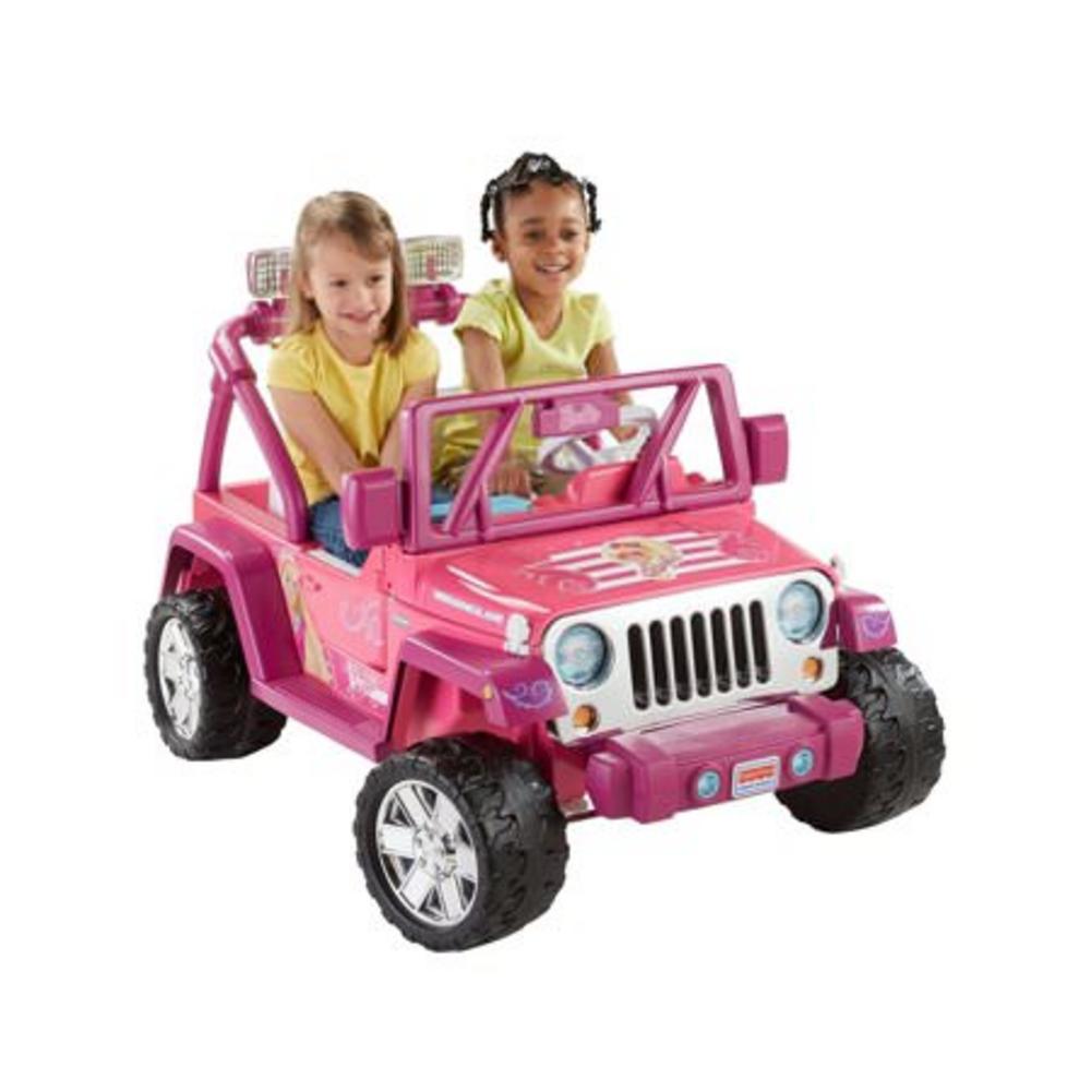 Carro De Bateria Power Wheels Barbie Deluxe Jeep De Exito