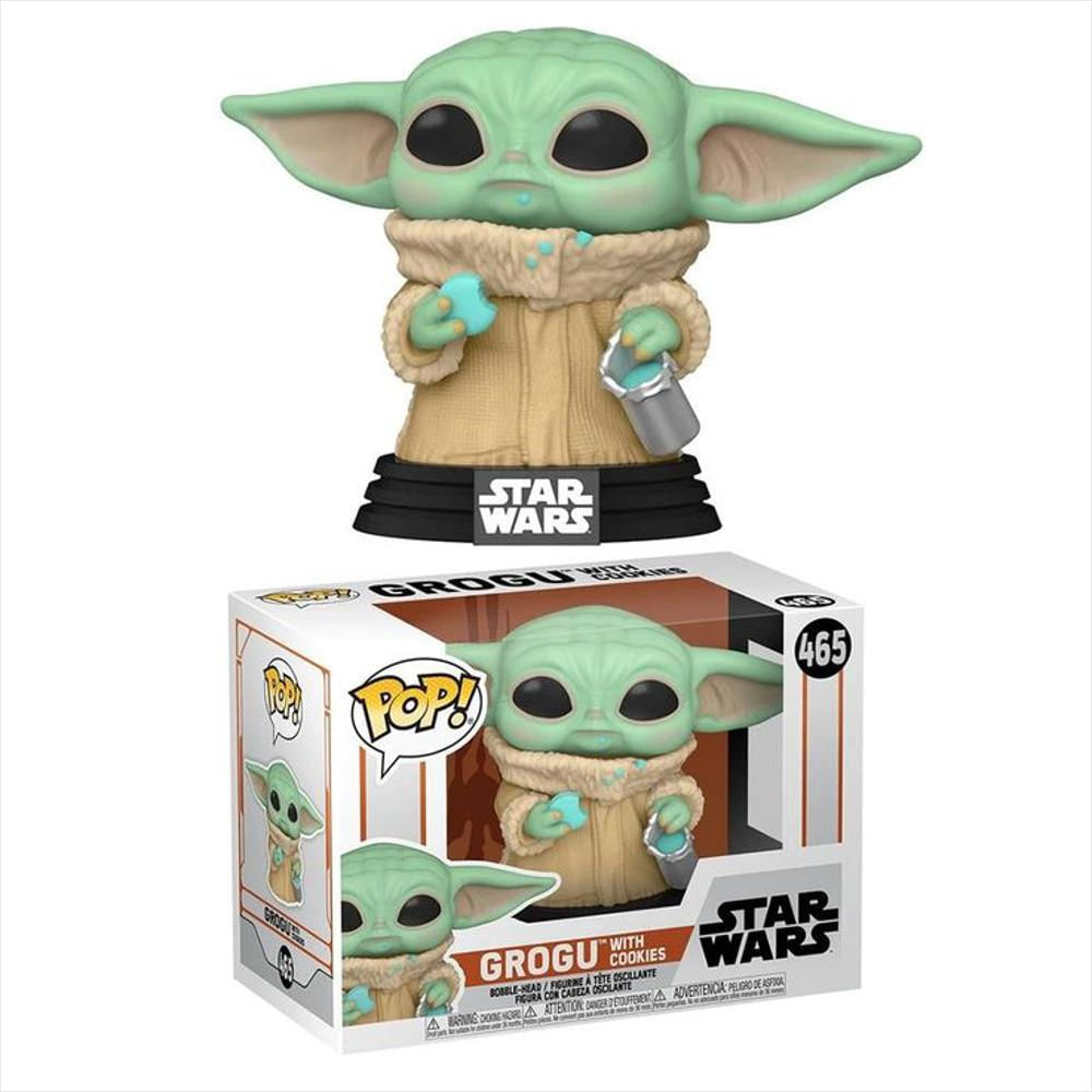 Funko Pop Star Wars The Mandalorian Grogu With Cookies # 465