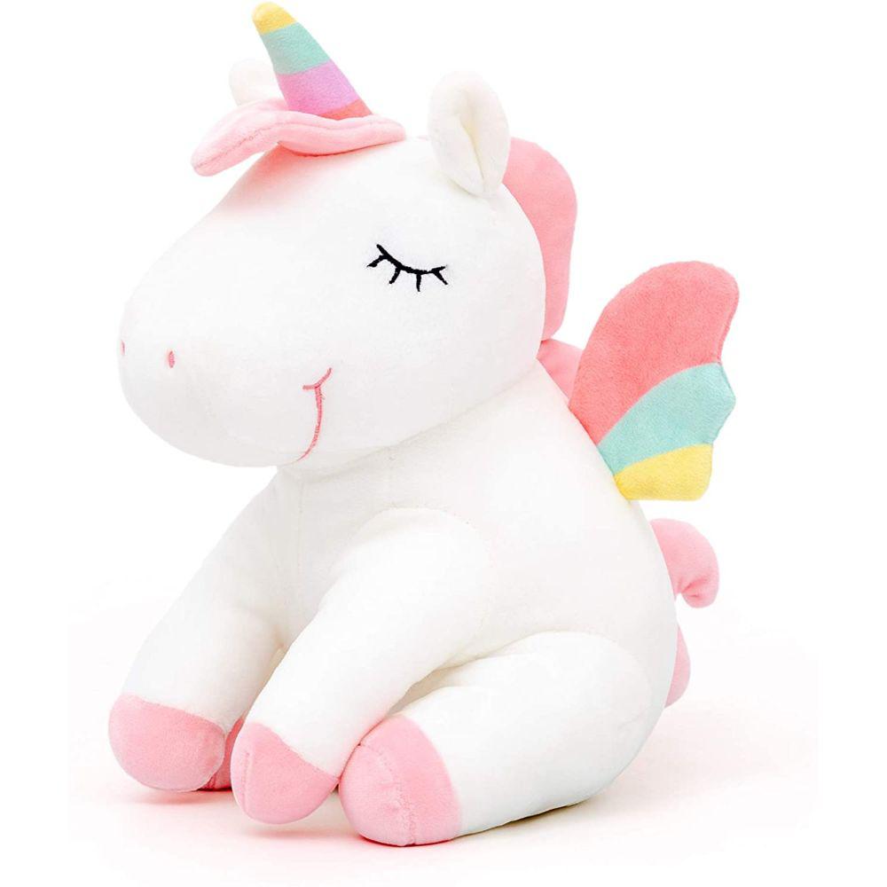Unicornio Peluche Con Alas De Arco Iris Lazada img #1