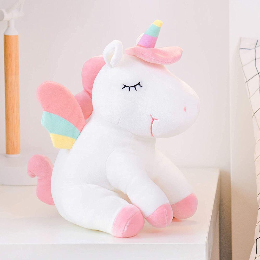 Unicornio Peluche Con Alas De Arco Iris Lazada img #3