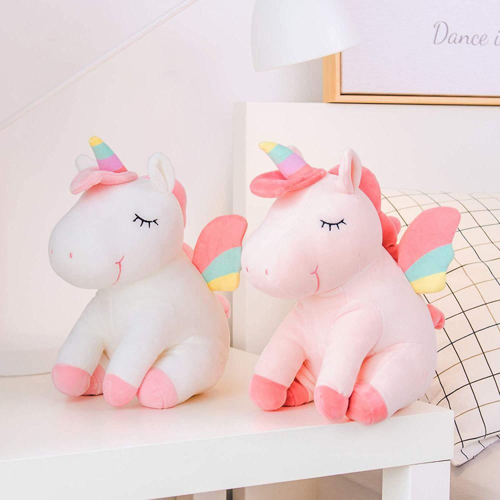 Unicornio Peluche Con Alas De Arco Iris Lazada img #4
