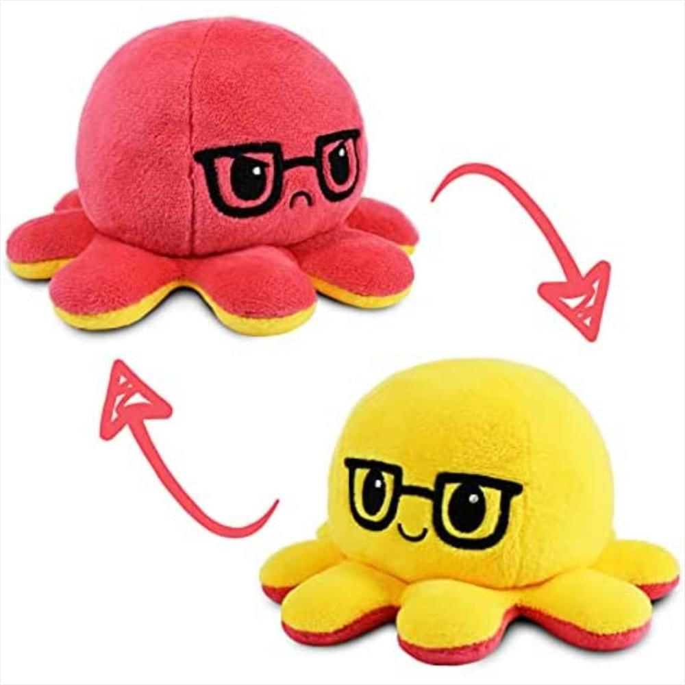 Peluche Estilo Pulpo Reversible En Rosa Y Amarillo Teeturtle img #1