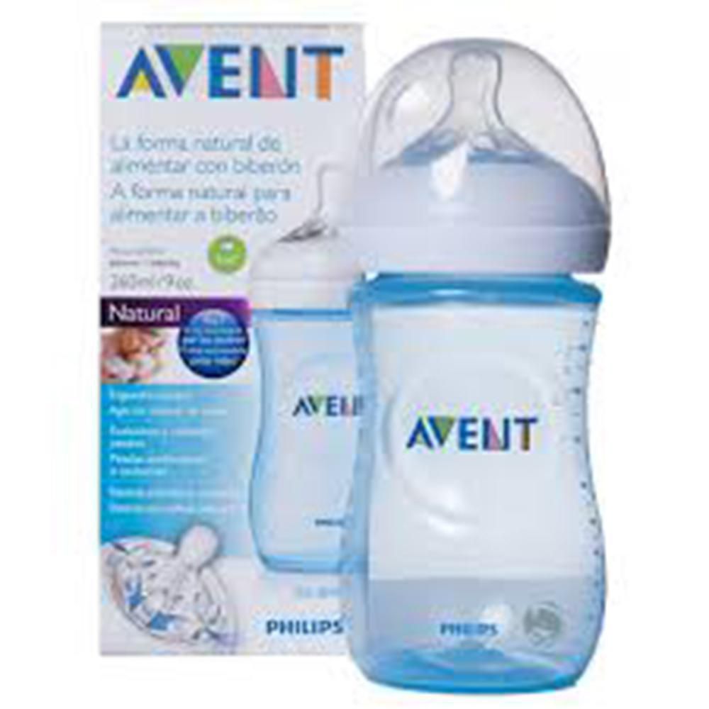 Tetero Natural 9 Oz Azul AVENT SCF69517 img #1