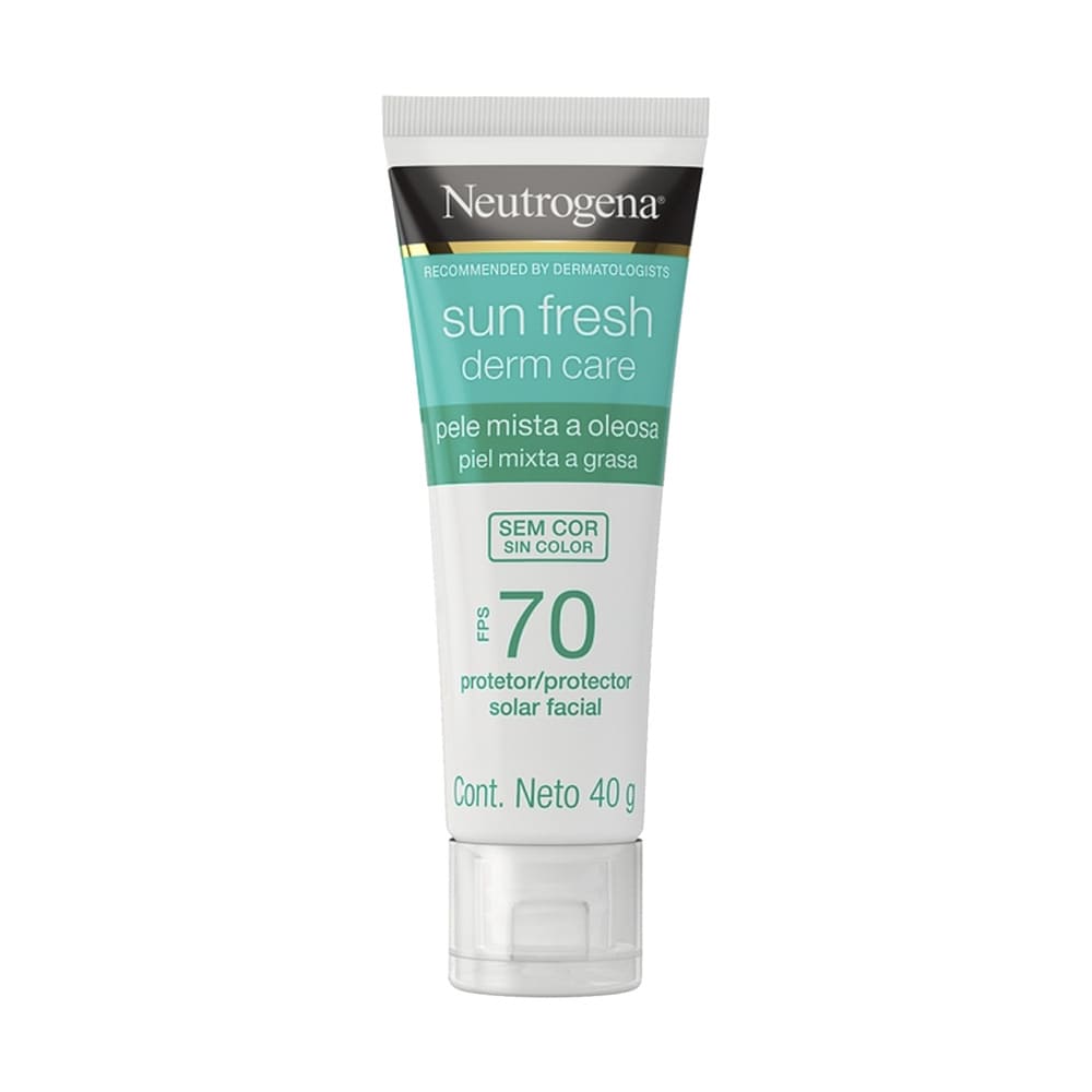 Protector Solar Facial Sun Fresh Derm Care Tono Medio FPS 70 - Neutrogena