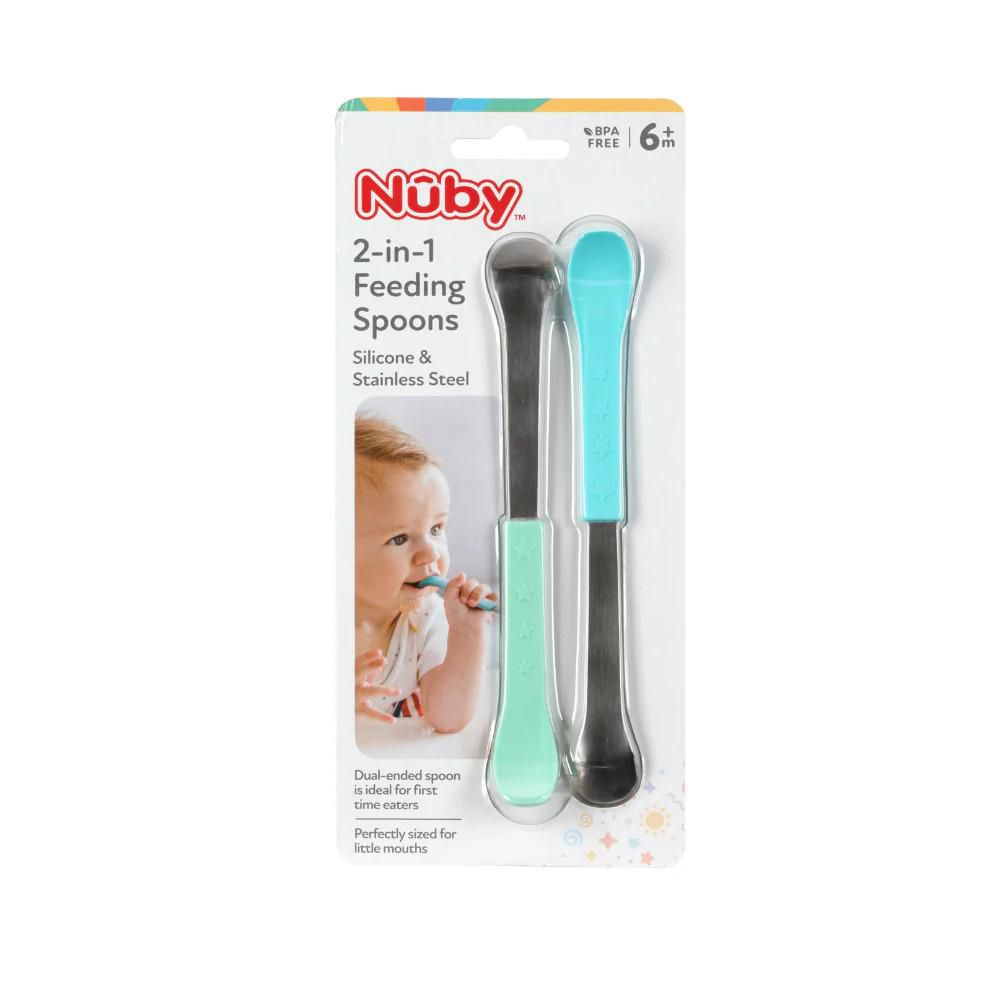 Paquete de 2 cucharas de alimentacion NUBY 5694LNC img #1