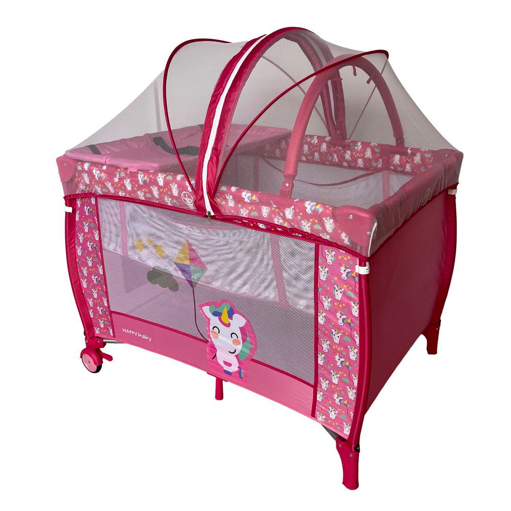 Cuna Corral Bebé  HAPPY BABY MIAMI PINK img #2