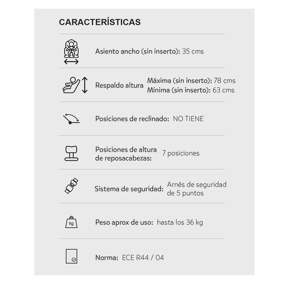 Silla De Carro Bebé Thunder Gs Gr I Ii Iii Priori PRIORI THUNDER GRY SILLA PARA CARRO img #5