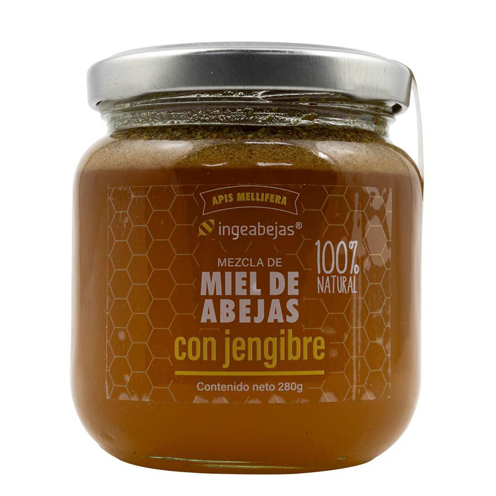Miel De Abejas INGEABEJAS Con Jengibre (280  gr)