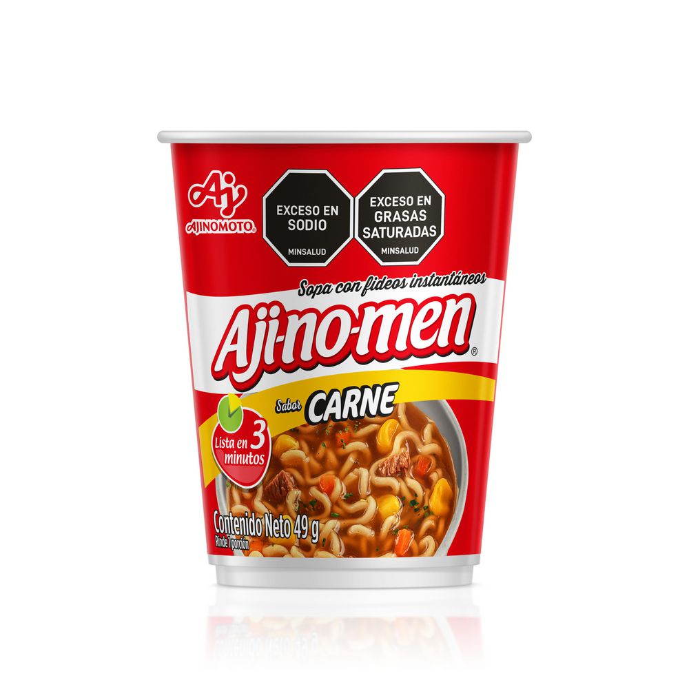 Sopa instantánea AJINOMEN sabor a carne (49 gr)