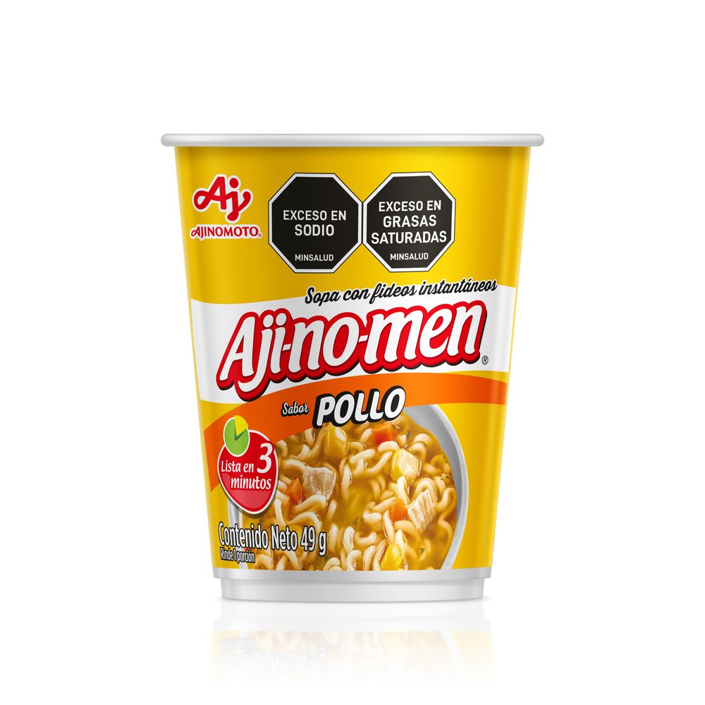 Sopa instantánea AJINOMEN sabor a pollo (49 gr)