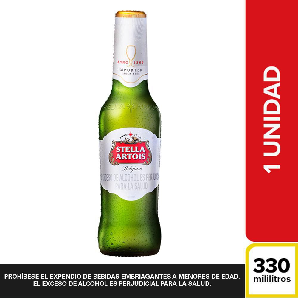 Cerveza STELLA ARTOIS botella (330 ml)