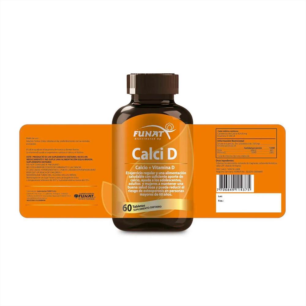 Calci D Funat 60 Tabletas img #2