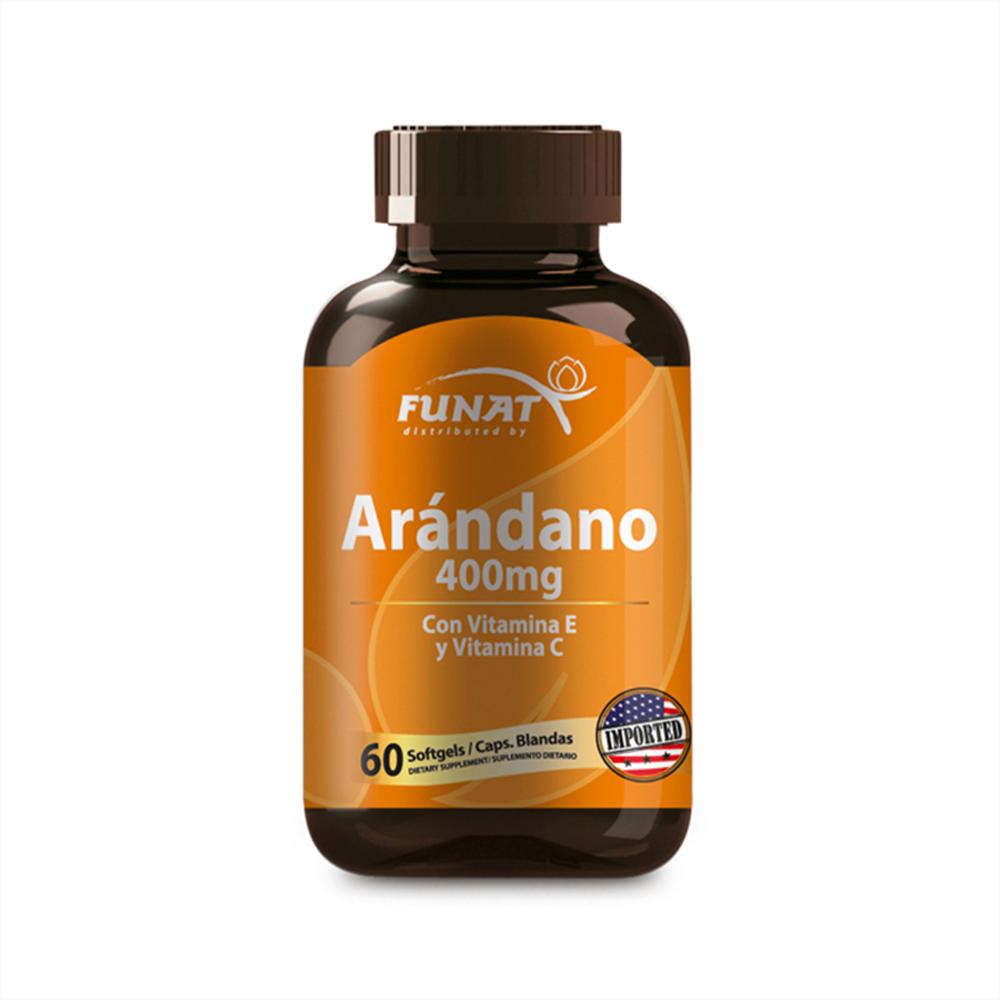 Arándano 400Mg + Vitamina C Y E 60 Softgels
