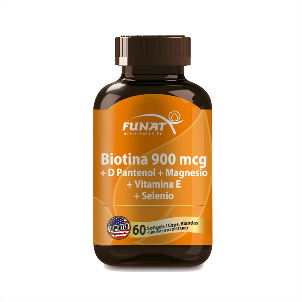 Biotina 900Mcg+D Pantenol 60 Softgels