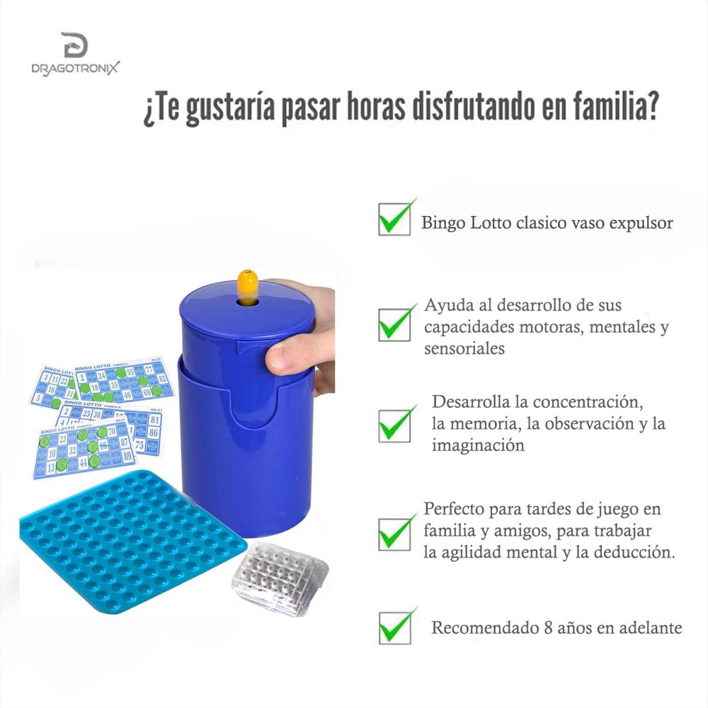 Bingo Lotto Juego De Mesa Entretenimiento Familiar Con Expulsor Automatico img #4