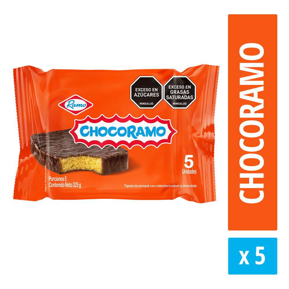 Ponqué CHOCORAMO x5und (325 gr)