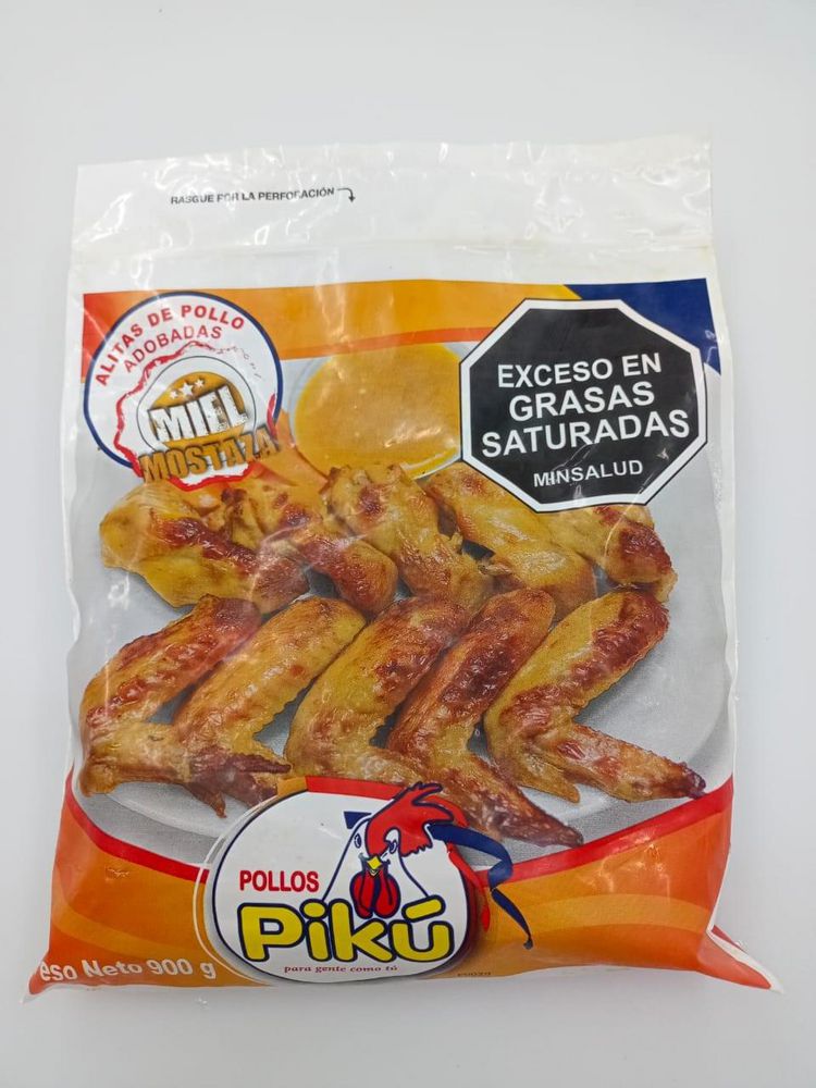 Alitas o alas PIKU adobadas miel mostaza (900 gr)