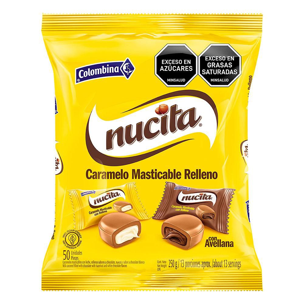 Caramelo masticable NUCITA Relleno chocolate blanco (250  gr)