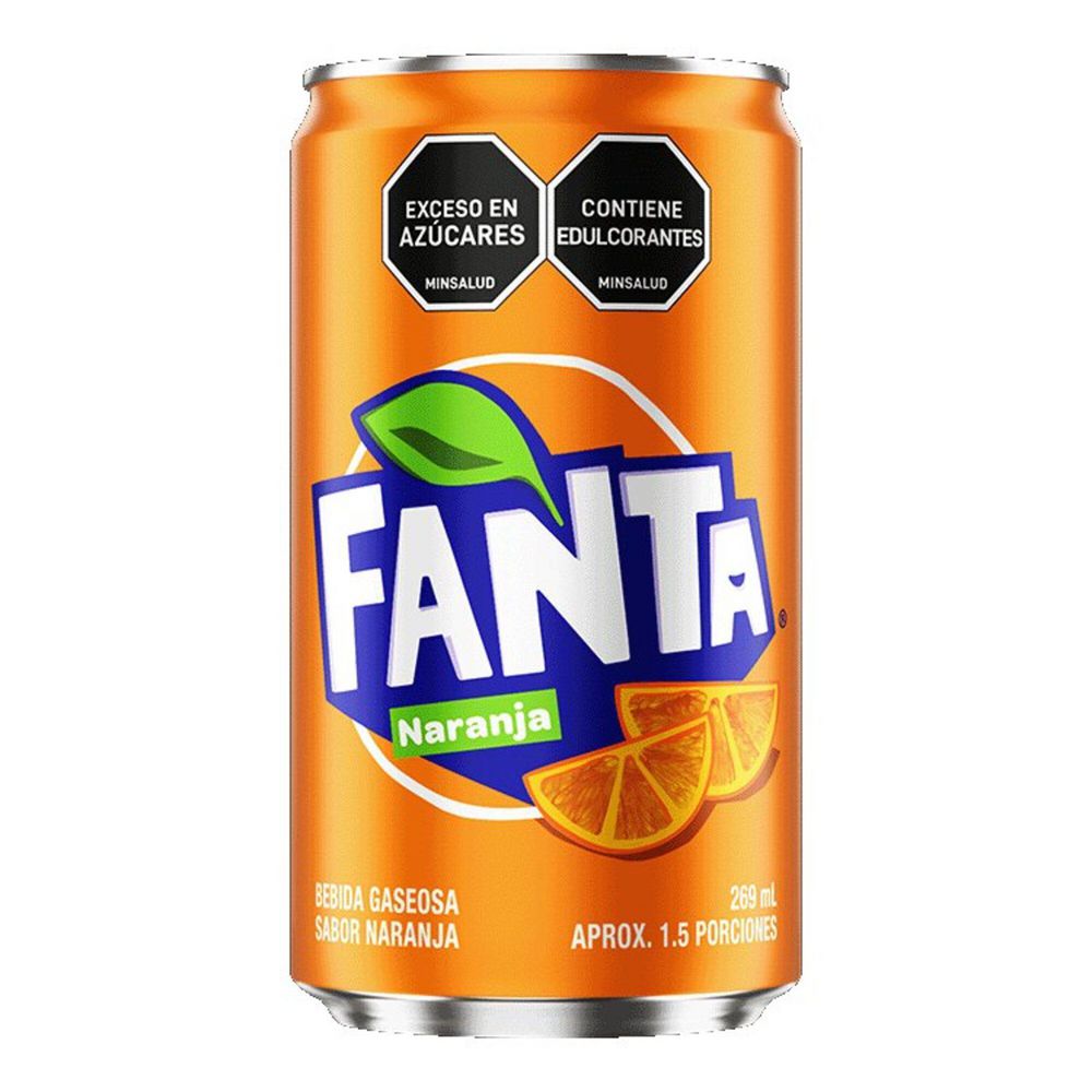 Bebida FANTA Gaseosa Sabor Naranja (269 ml)