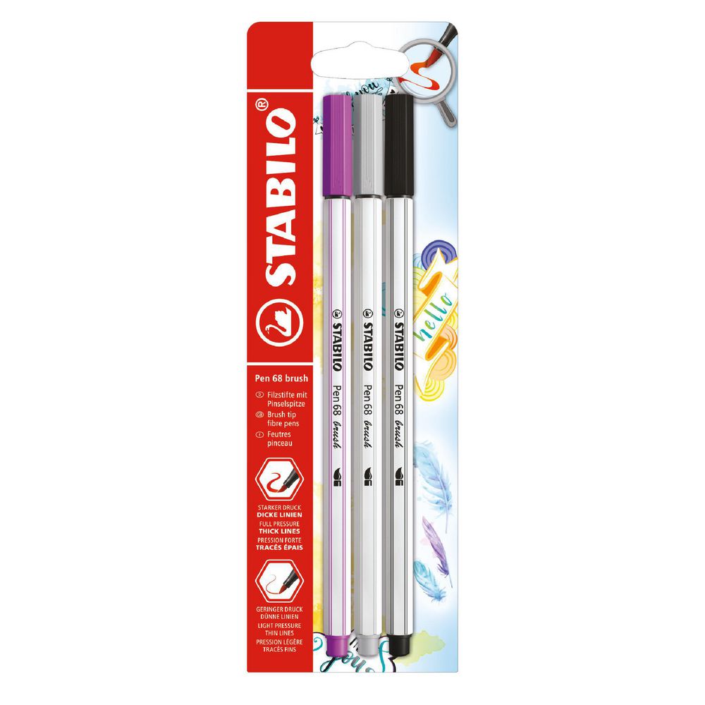 Plumón Pen Brush Blister STABILO