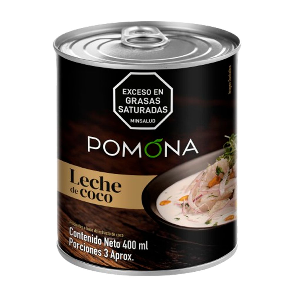 Leche de coco Pomona en lata (400 ml)