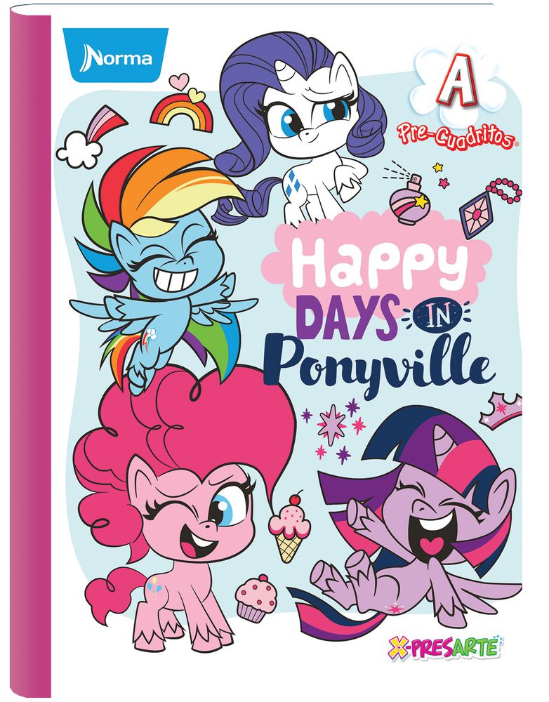 Cuaderno. MY LITTLE PONY Doble Linea / Ferrocarril 100 hojas Cosido CUADERNOS NORMA img #2