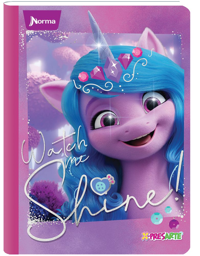 Cuaderno. MY LITTLE PONY Cuadriculado 50 hojas Cosido CUADERNOS NORMA img #1