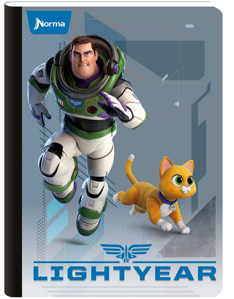 Cuaderno Lightyear Mediano Rayado 100 hojas Cosido NORMA img #1