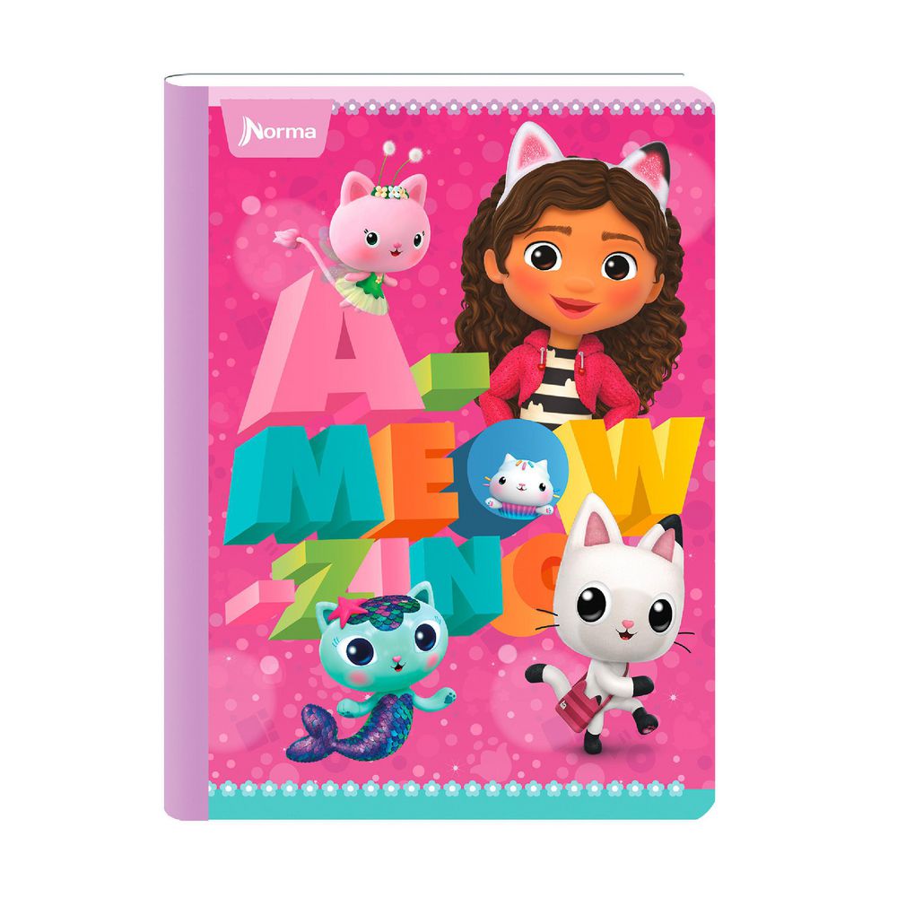 Cuaderno Tapa Dura Gabbys Dollhouse B Mediano Cuadriculado 100 hojas Cosido FROZEN