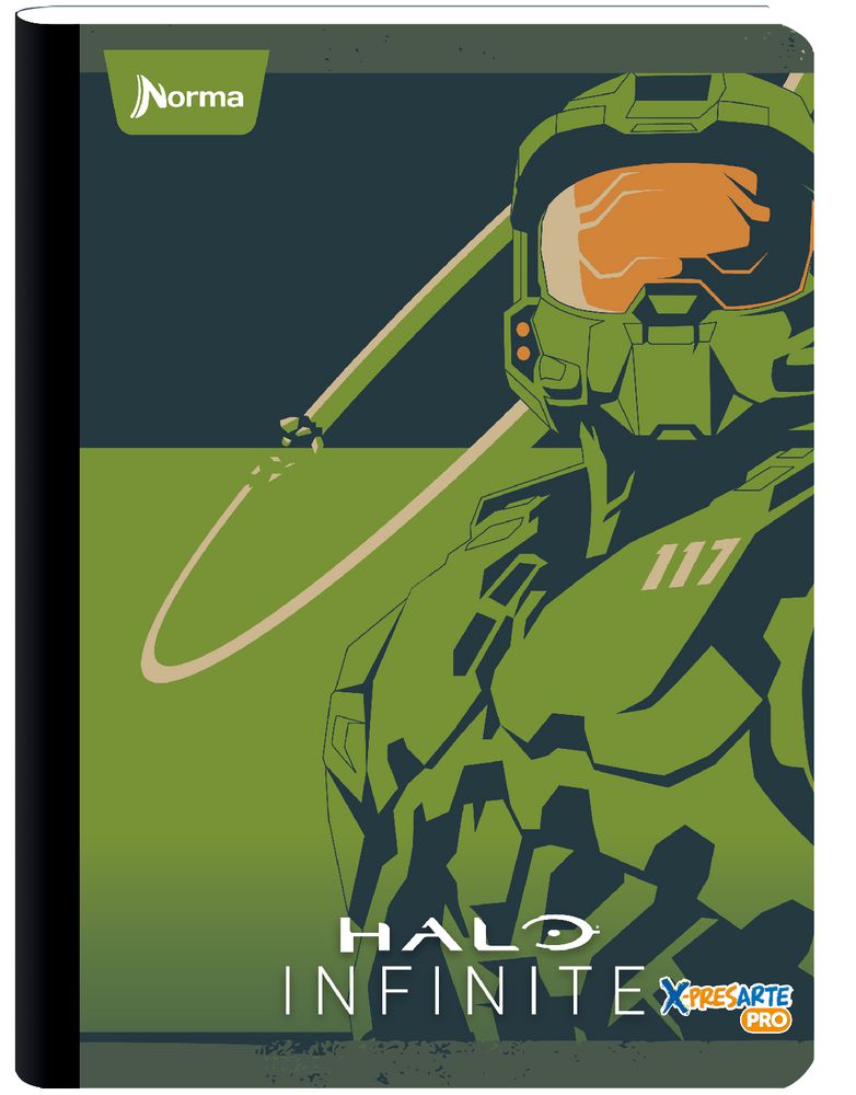 Cuaderno Halo Infinite Mediano Rayado 50 hojas Cosido HALO img #1