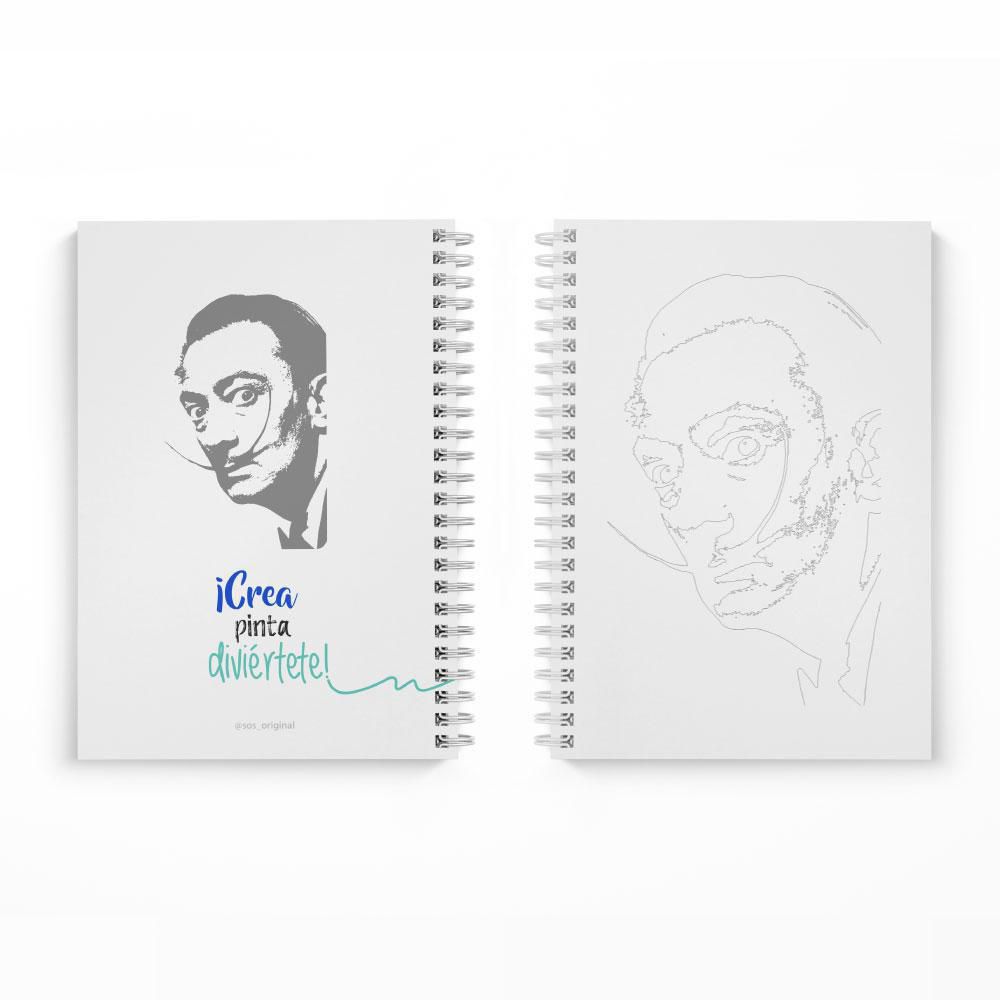 Cuaderno  Rayado 200 hojas Argollado tapa dura SOSARTE img #3