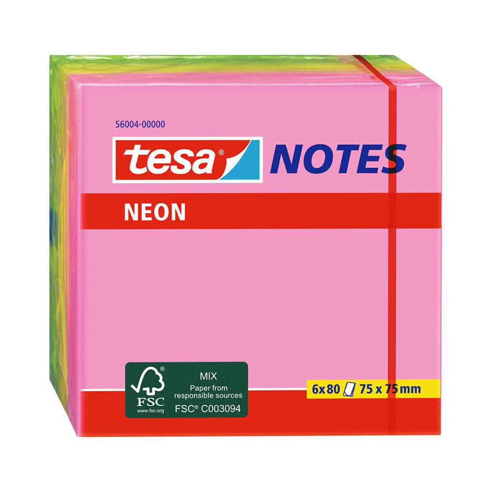 NOTAS ADHE NEON X3COL 75mm75mm  TESA img #1