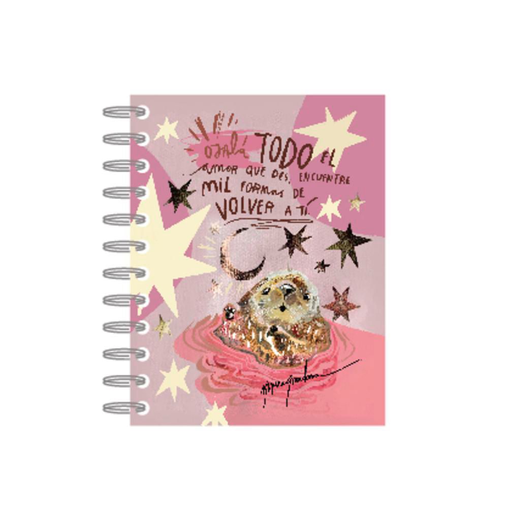 Libreta Nutria Rosa tinta negra img #1