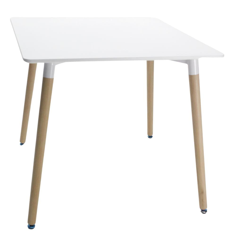 Mesa De Comedor Eames Cuadrada Color Blanco