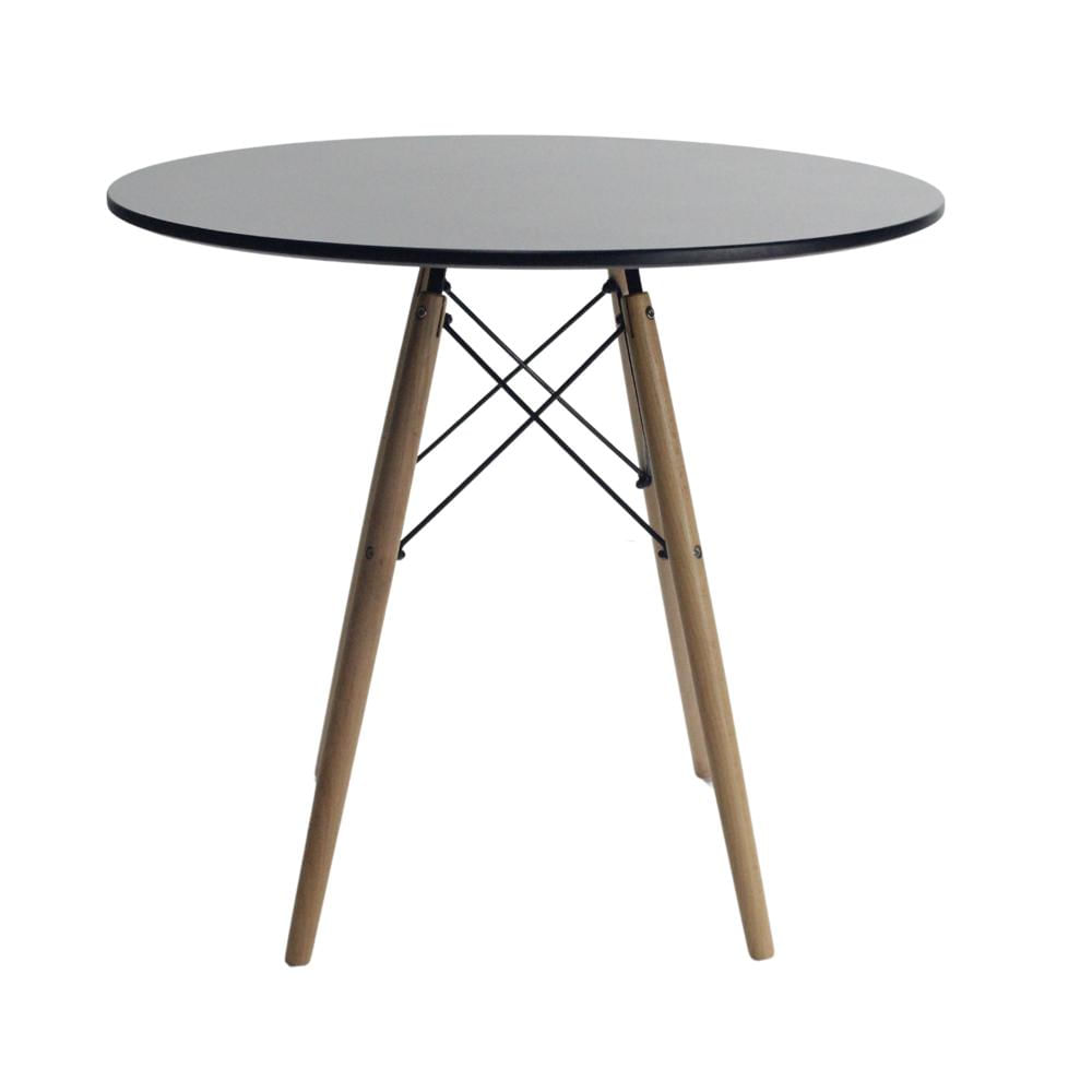 Mesa De Comedor Eames Redonda Color Negro img #3