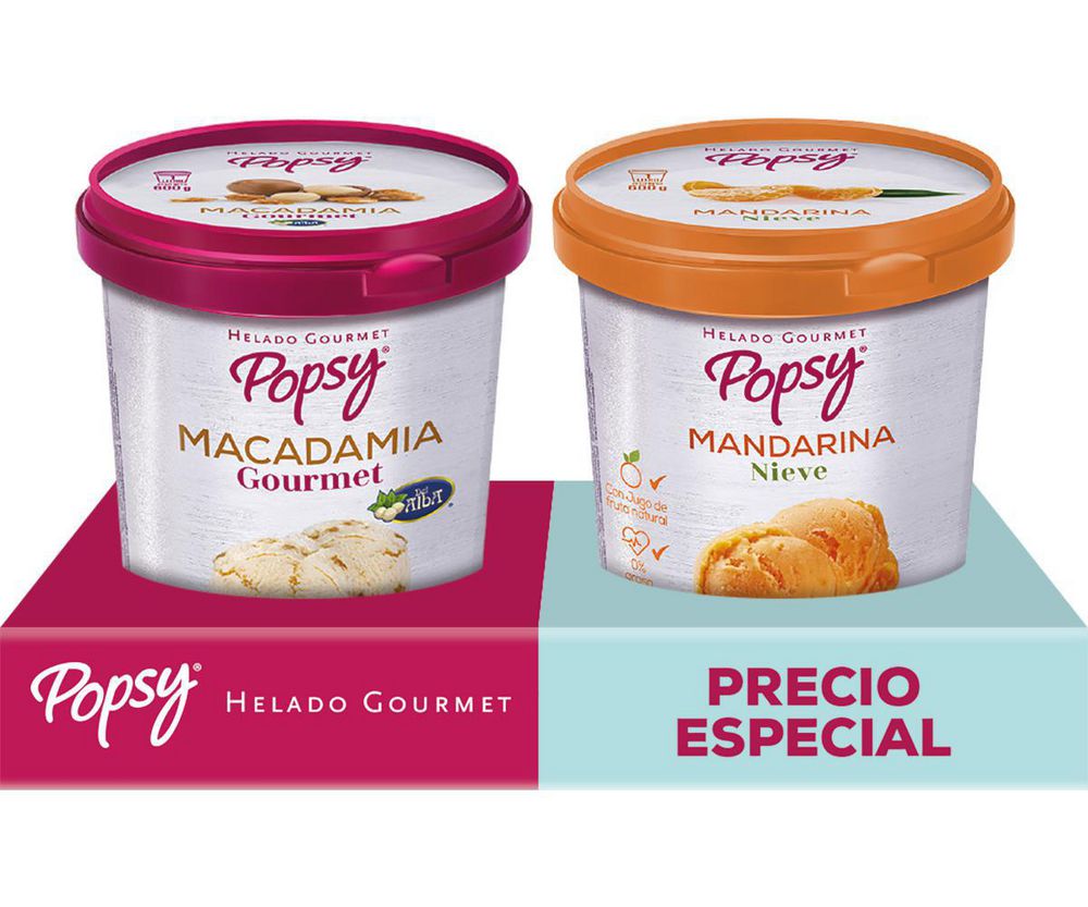 pr.esp.helado POPSY Macadamia+Mandarina (1240 gr) img #1