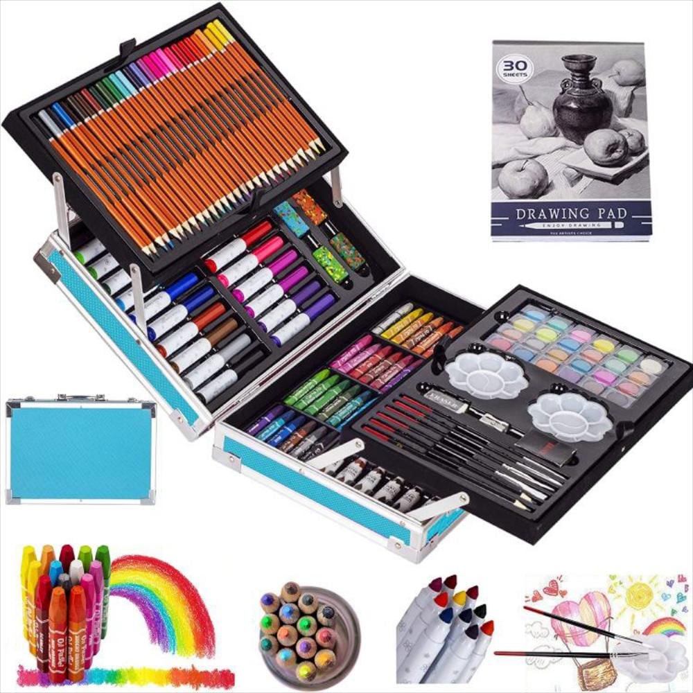 Set De Pintura Y Dibujo Suministros Con Caja De Aluminio Kinspory img #1