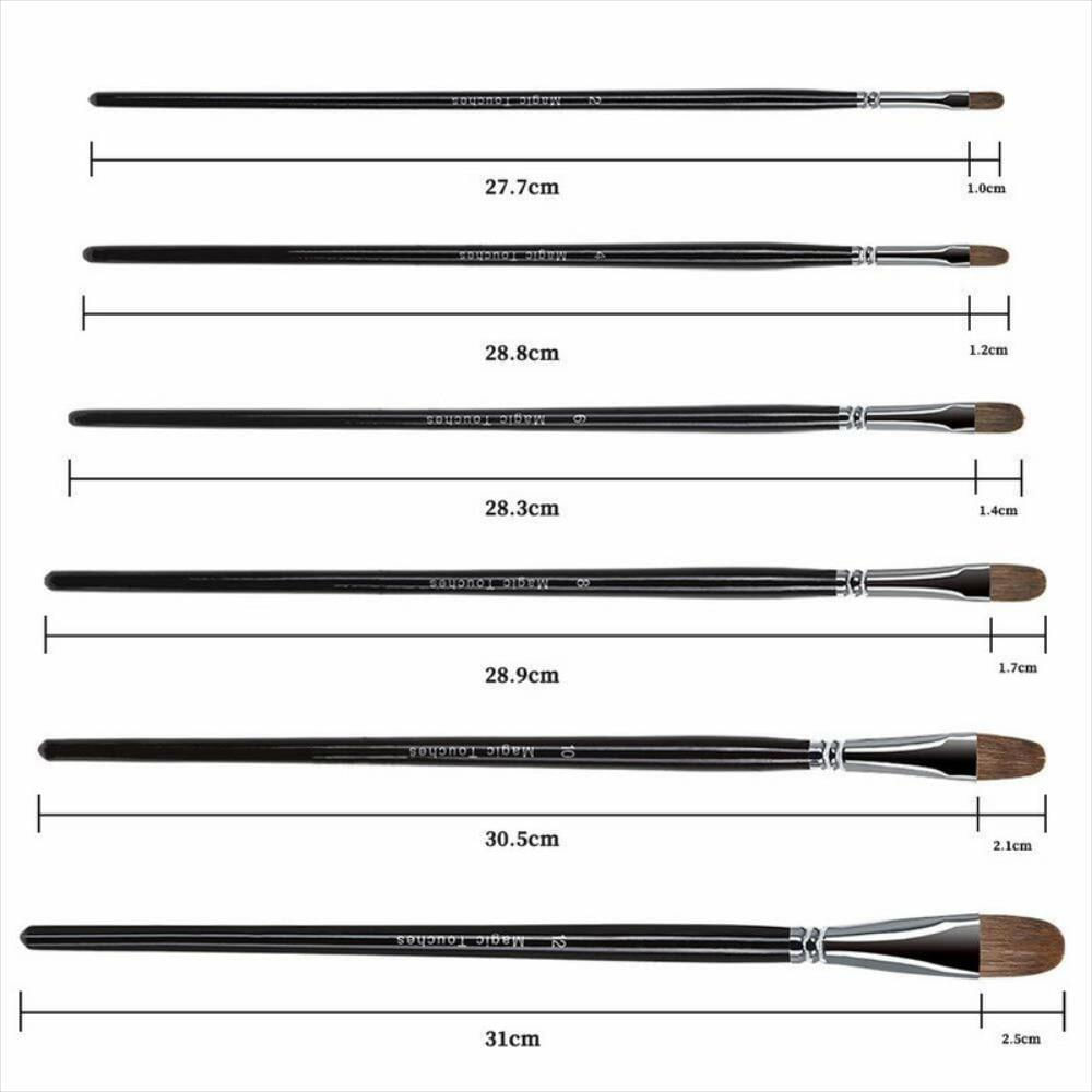 Pinceles Para Artistas Mango Largo De Marta Roja img #4