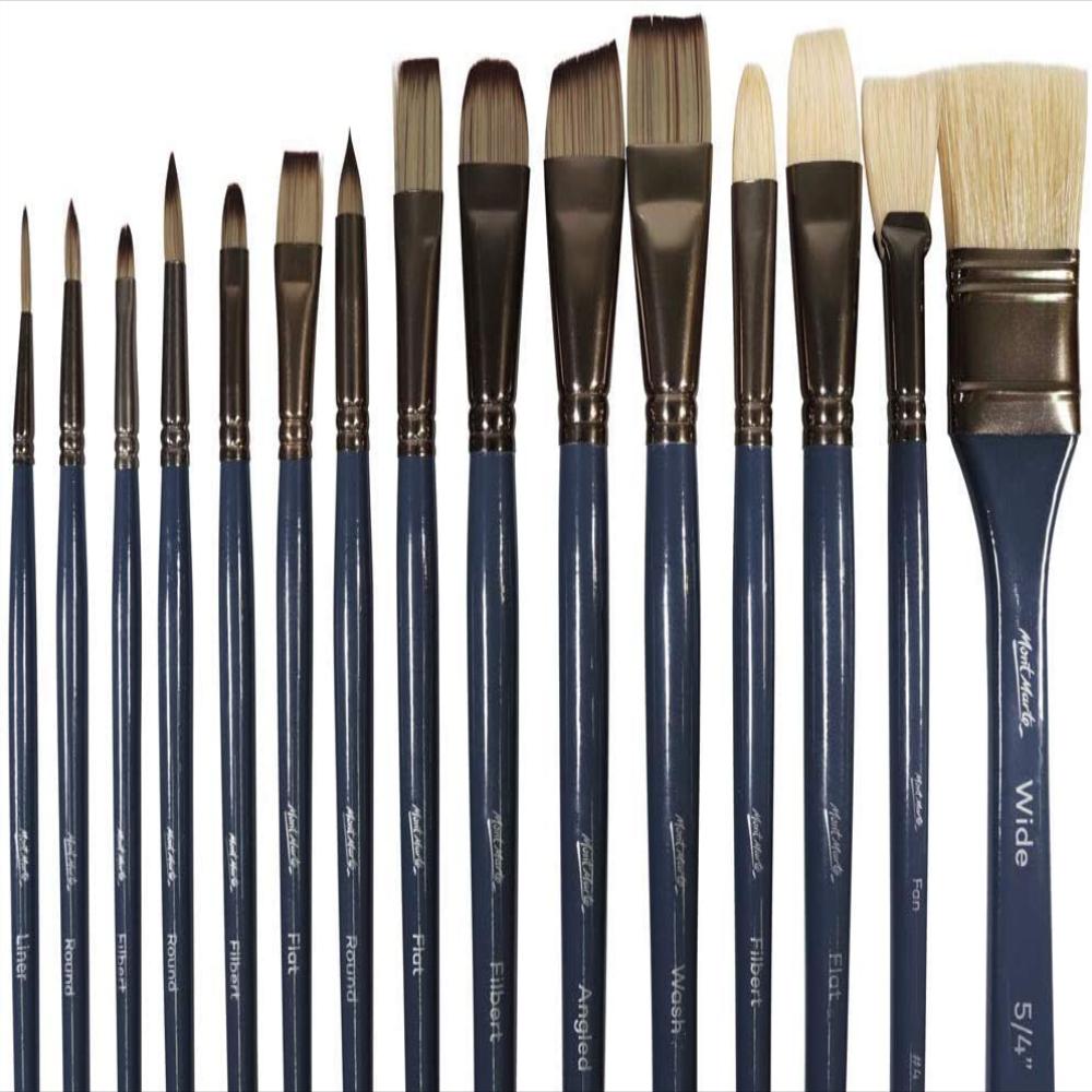 Set 15 De Pinceles Diferentes Para Acuarela Acrílico Y Pintura Al Óleo img #1