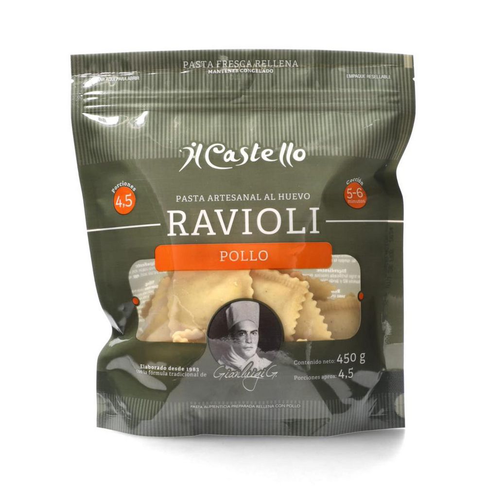 Ravioli De Pollo Caja IL CASTELLO 450 gr